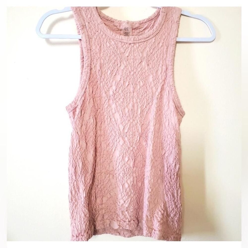 LC COUTURE TANK TOP M/L PINK